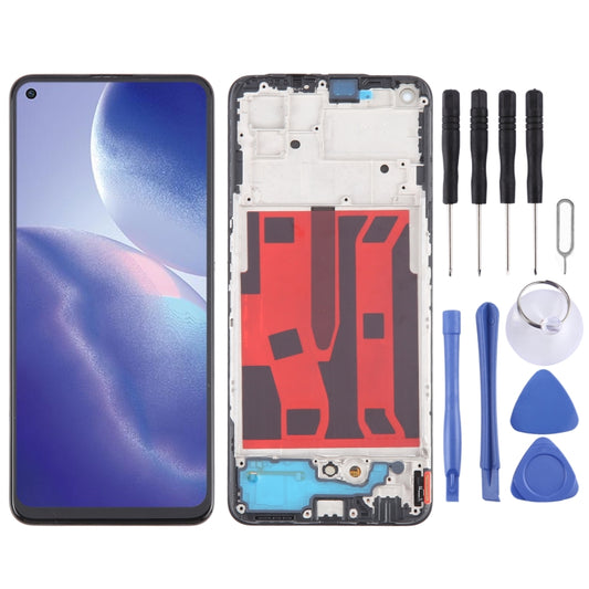 For OPPO A95 4G Original AMOLED LCD Screen Digitizer Full Assembly with Frame - LCD Screen by PMC Jewellery | Online Shopping South Africa | PMC Jewellery