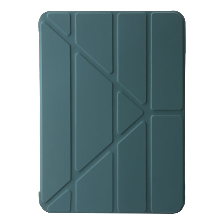 For iPad Air 11 2024 TPU Deformation Flip Leather Tablet Case with Holder(Dark Green) - iPad Air 11 2024 Cases by PMC Jewellery | Online Shopping South Africa | PMC Jewellery | Buy Now Pay Later Mobicred