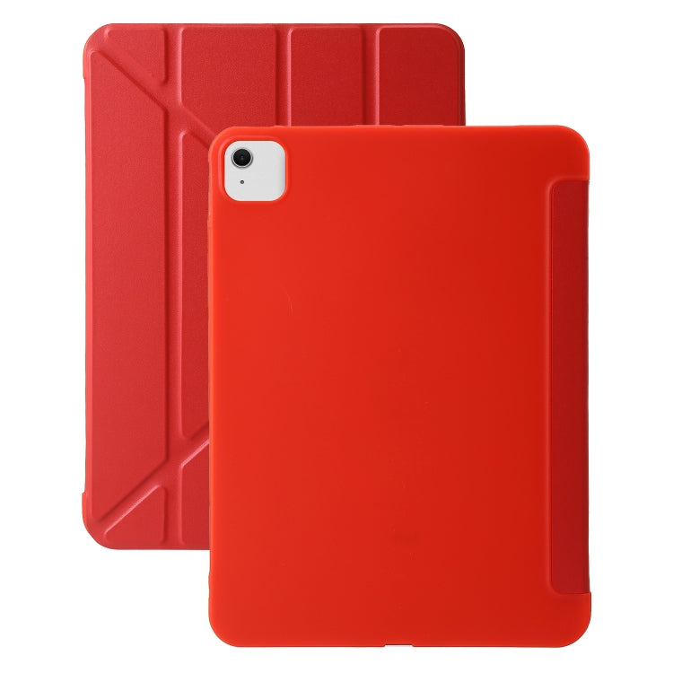 For iPad Air 13 2024 TPU Deformation Flip Leather Tablet Case with Holder(Red) - iPad Air 13 2024 Cases by PMC Jewellery | Online Shopping South Africa | PMC Jewellery | Buy Now Pay Later Mobicred