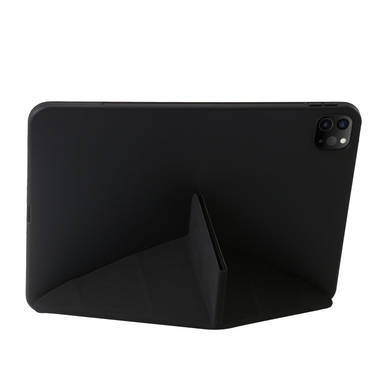 For iPad Pro 11 2024 TPU Deformation Flip Leather Tablet Case with Holder(Black) - iPad Pro 11 2024 Cases by PMC Jewellery | Online Shopping South Africa | PMC Jewellery | Buy Now Pay Later Mobicred