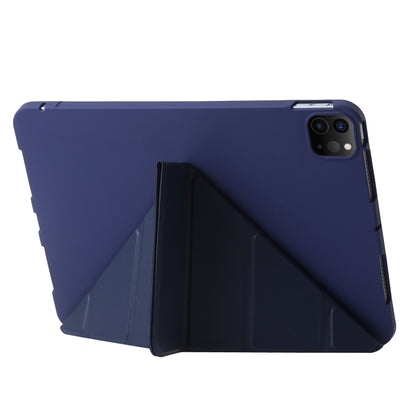 For iPad Pro 11 2024 TPU Deformation Flip Leather Tablet Case with Holder(Dark Blue) - iPad Pro 11 2024 Cases by PMC Jewellery | Online Shopping South Africa | PMC Jewellery | Buy Now Pay Later Mobicred