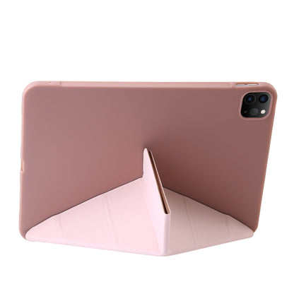 For iPad Pro 11 2024 TPU Deformation Flip Leather Tablet Case with Holder(Rose Gold) - iPad Pro 11 2024 Cases by PMC Jewellery | Online Shopping South Africa | PMC Jewellery | Buy Now Pay Later Mobicred