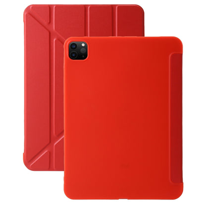 For iPad Pro 13 2024 TPU Deformation Flip Leather Tablet Case with Holder(Red) - iPad Pro 13 2024 Cases by PMC Jewellery | Online Shopping South Africa | PMC Jewellery | Buy Now Pay Later Mobicred