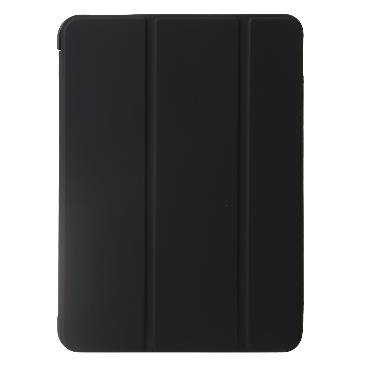 For iPad Pro 13 2024 Three-fold Holder Flip Tablet Leather Case(Black) - iPad Pro 13 2024 Cases by PMC Jewellery | Online Shopping South Africa | PMC Jewellery | Buy Now Pay Later Mobicred