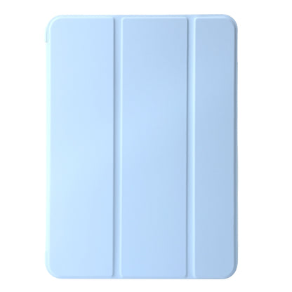 For iPad Air 13 2024 Three-fold Holder Flip Tablet Leather Case(Sky Blue) - iPad Air 13 2024 Cases by PMC Jewellery | Online Shopping South Africa | PMC Jewellery | Buy Now Pay Later Mobicred