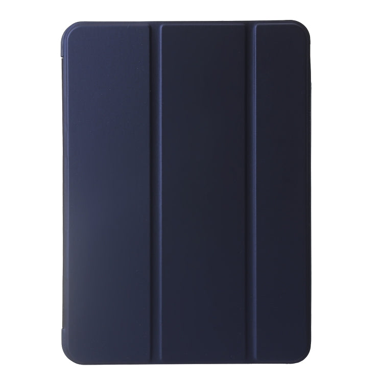 For iPad Air 13 2024 Three-fold Holder Flip Tablet Leather Case(Dark Blue) - iPad Air 13 2024 Cases by PMC Jewellery | Online Shopping South Africa | PMC Jewellery | Buy Now Pay Later Mobicred