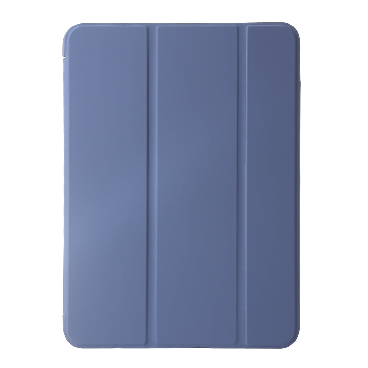 For iPad Air 13 2024 Three-fold Holder Flip Tablet Leather Case(Purple) - iPad Air 13 2024 Cases by PMC Jewellery | Online Shopping South Africa | PMC Jewellery | Buy Now Pay Later Mobicred