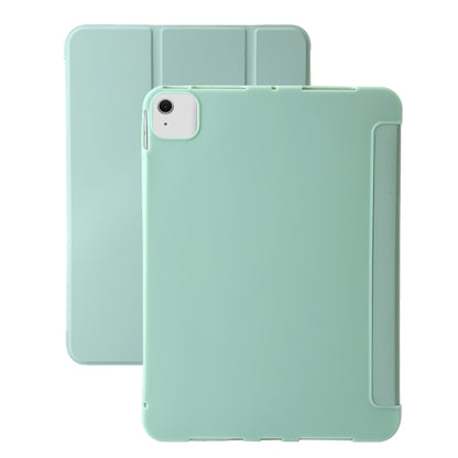 For iPad Air 11 2024 Three-fold Holder Flip Tablet Leather Case(Mint Green) - iPad Air 11 2024 Cases by PMC Jewellery | Online Shopping South Africa | PMC Jewellery | Buy Now Pay Later Mobicred