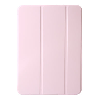 For iPad Air 11 2024 Three-fold Holder Flip Tablet Leather Case(Light Pink) - iPad Air 11 2024 Cases by PMC Jewellery | Online Shopping South Africa | PMC Jewellery | Buy Now Pay Later Mobicred