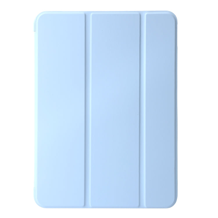 For iPad Pro 11 2024 Three-fold Holder Flip Tablet Leather Case(Sky Blue) - iPad Pro 11 2024 Cases by PMC Jewellery | Online Shopping South Africa | PMC Jewellery | Buy Now Pay Later Mobicred