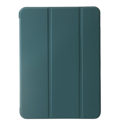 For iPad Pro 11 2024 Three-fold Holder Flip Tablet Leather Case(Dark Green) - iPad Pro 11 2024 Cases by PMC Jewellery | Online Shopping South Africa | PMC Jewellery | Buy Now Pay Later Mobicred