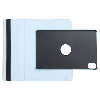 For iPad Pro 13 2024 360 Degree Rotation Litchi Texture Leather Tablet Case with Holder(Sky Blue) - iPad Pro 13 2024 Cases by PMC Jewellery | Online Shopping South Africa | PMC Jewellery | Buy Now Pay Later Mobicred