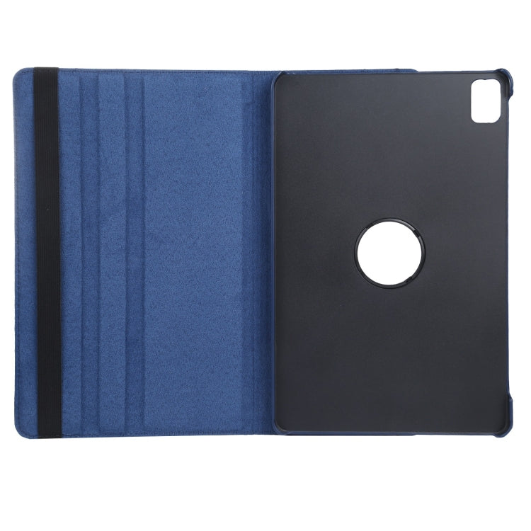 For iPad Pro 13 2024 360 Degree Rotation Litchi Texture Leather Tablet Case with Holder(Dark Blue) - iPad Pro 13 2024 Cases by PMC Jewellery | Online Shopping South Africa | PMC Jewellery | Buy Now Pay Later Mobicred