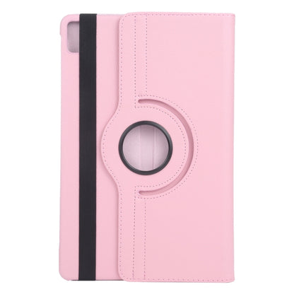 For iPad Pro 13 2024 360 Degree Rotation Litchi Texture Leather Tablet Case with Holder(Pink) - iPad Pro 13 2024 Cases by PMC Jewellery | Online Shopping South Africa | PMC Jewellery | Buy Now Pay Later Mobicred