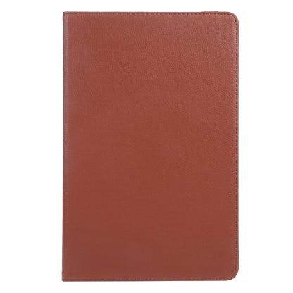 For iPad Pro 13 2024 360 Degree Rotation Litchi Texture Leather Tablet Case with Holder(Brown) - iPad Pro 13 2024 Cases by PMC Jewellery | Online Shopping South Africa | PMC Jewellery | Buy Now Pay Later Mobicred