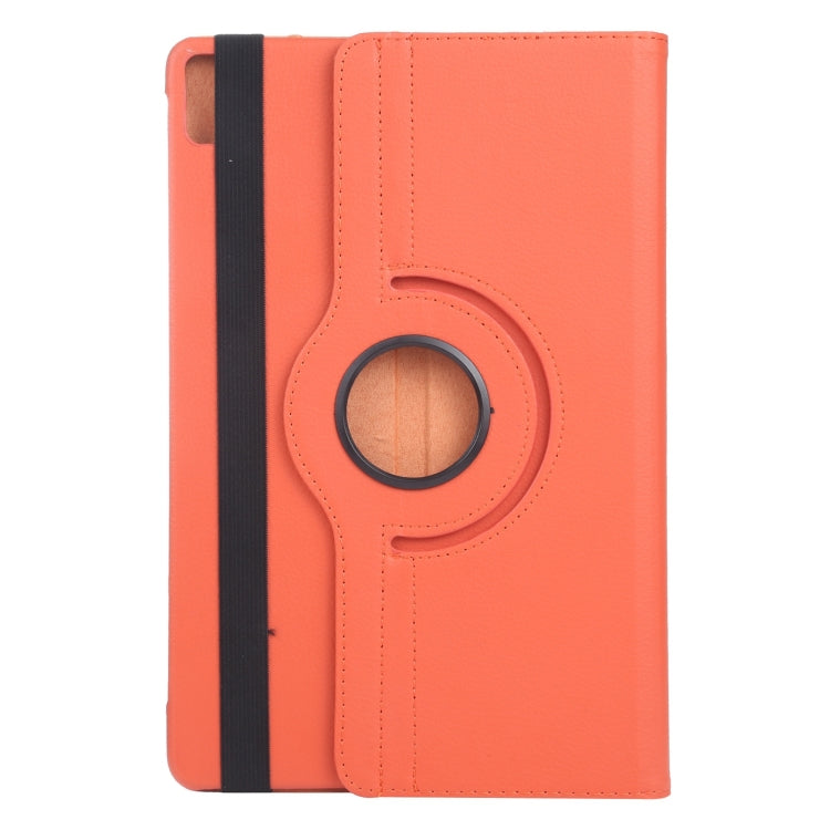 For iPad Pro 13 2024 360 Degree Rotation Litchi Texture Leather Tablet Case with Holder(Orange) - iPad Pro 13 2024 Cases by PMC Jewellery | Online Shopping South Africa | PMC Jewellery | Buy Now Pay Later Mobicred