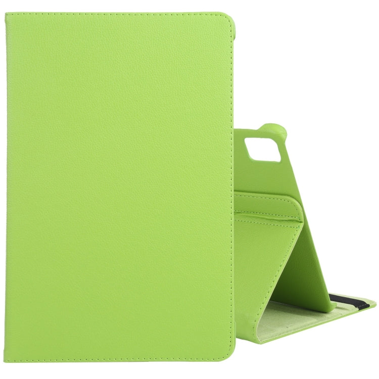 For iPad Pro 13 2024 360 Degree Rotation Litchi Texture Leather Tablet Case with Holder(Green) - iPad Pro 13 2024 Cases by PMC Jewellery | Online Shopping South Africa | PMC Jewellery | Buy Now Pay Later Mobicred