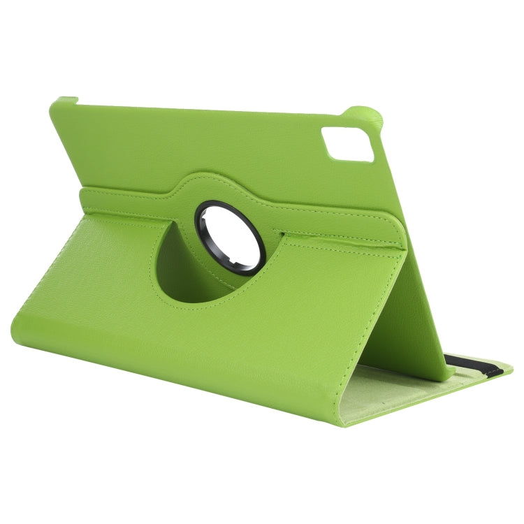 For iPad Pro 13 2024 360 Degree Rotation Litchi Texture Leather Tablet Case with Holder(Green) - iPad Pro 13 2024 Cases by PMC Jewellery | Online Shopping South Africa | PMC Jewellery | Buy Now Pay Later Mobicred