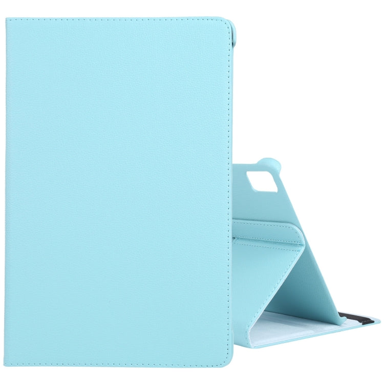 For iPad Air 13 2024 360 Degree Rotation Litchi Texture Leather Tablet Case with Holder(Sky Blue) - iPad Air 13 2024 Cases by PMC Jewellery | Online Shopping South Africa | PMC Jewellery | Buy Now Pay Later Mobicred