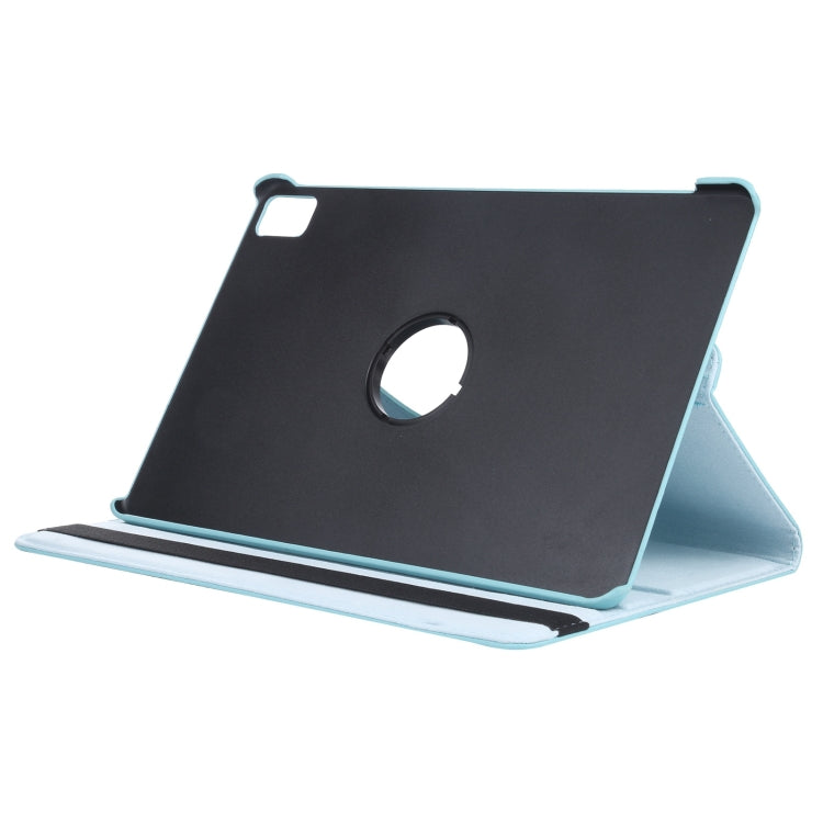 For iPad Air 13 2024 360 Degree Rotation Litchi Texture Leather Tablet Case with Holder(Sky Blue) - iPad Air 13 2024 Cases by PMC Jewellery | Online Shopping South Africa | PMC Jewellery | Buy Now Pay Later Mobicred