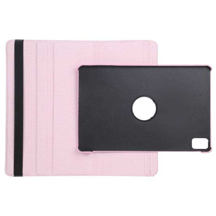 For iPad Air 13 2024 360 Degree Rotation Litchi Texture Leather Tablet Case with Holder(Pink) - iPad Air 13 2024 Cases by PMC Jewellery | Online Shopping South Africa | PMC Jewellery | Buy Now Pay Later Mobicred