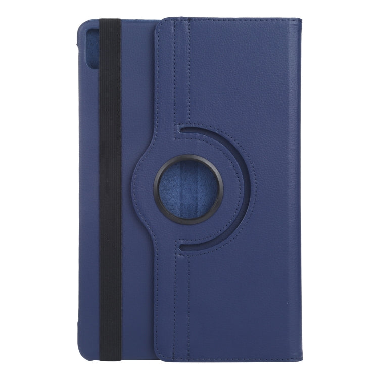 For iPad Air 11 2024 360 Degree Rotation Litchi Texture Leather Tablet Case with Holder(Dark Blue) - iPad Air 11 2024 Cases by PMC Jewellery | Online Shopping South Africa | PMC Jewellery | Buy Now Pay Later Mobicred