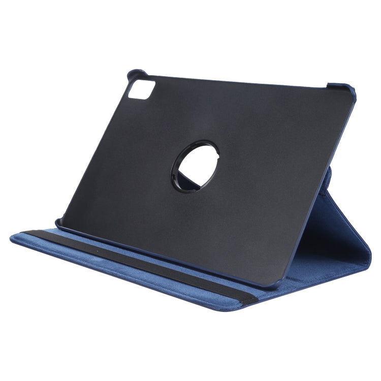 For iPad Air 11 2024 360 Degree Rotation Litchi Texture Leather Tablet Case with Holder(Dark Blue) - iPad Air 11 2024 Cases by PMC Jewellery | Online Shopping South Africa | PMC Jewellery | Buy Now Pay Later Mobicred