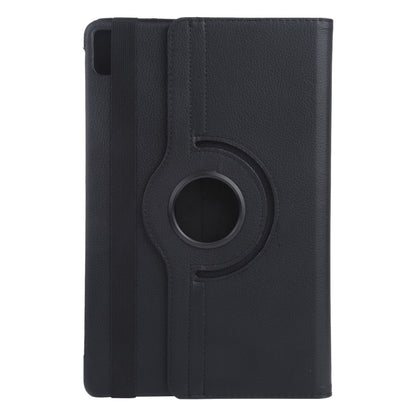 For iPad Air 11 2024 360 Degree Rotation Litchi Texture Leather Tablet Case with Holder(Black) - iPad Air 11 2024 Cases by PMC Jewellery | Online Shopping South Africa | PMC Jewellery | Buy Now Pay Later Mobicred
