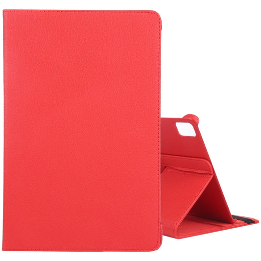 For iPad Pro 11 2024 360 Degree Rotation Litchi Texture Leather Tablet Case with Holder(Red) - iPad Pro 11 2024 Cases by PMC Jewellery | Online Shopping South Africa | PMC Jewellery | Buy Now Pay Later Mobicred