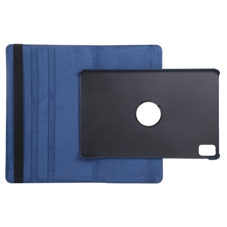 For iPad Pro 11 2024 360 Degree Rotation Litchi Texture Leather Tablet Case with Holder(Dark Blue) - iPad Pro 11 2024 Cases by PMC Jewellery | Online Shopping South Africa | PMC Jewellery | Buy Now Pay Later Mobicred