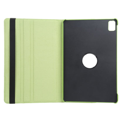 For iPad Pro 11 2024 360 Degree Rotation Litchi Texture Leather Tablet Case with Holder(Green) - iPad Pro 11 2024 Cases by PMC Jewellery | Online Shopping South Africa | PMC Jewellery | Buy Now Pay Later Mobicred
