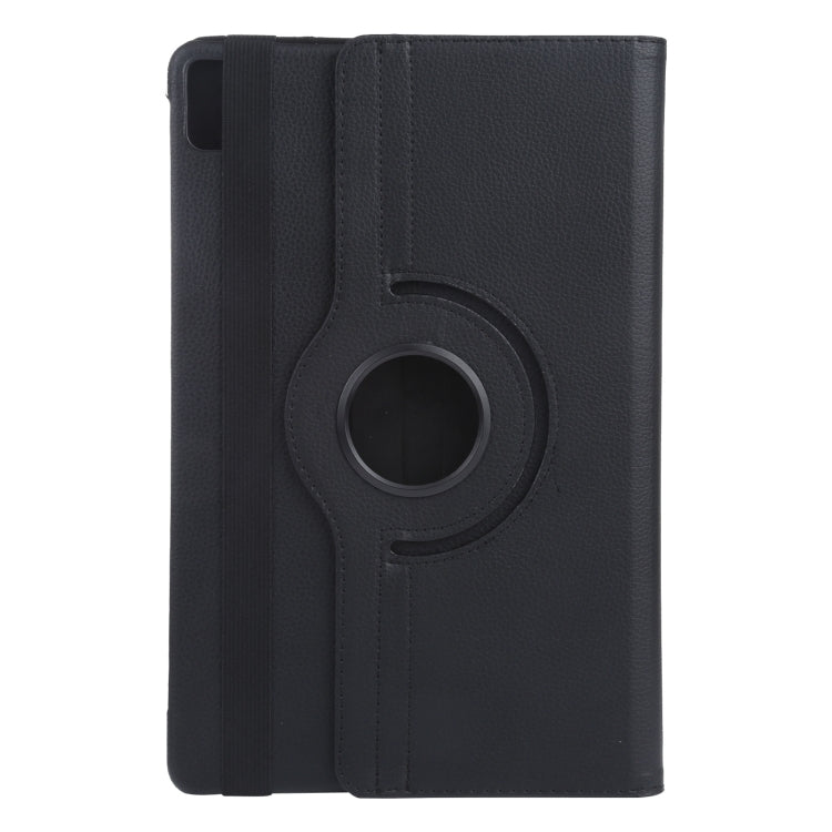 For iPad Pro 11 2024 360 Degree Rotation Litchi Texture Leather Tablet Case with Holder(Black) - iPad Pro 11 2024 Cases by PMC Jewellery | Online Shopping South Africa | PMC Jewellery | Buy Now Pay Later Mobicred