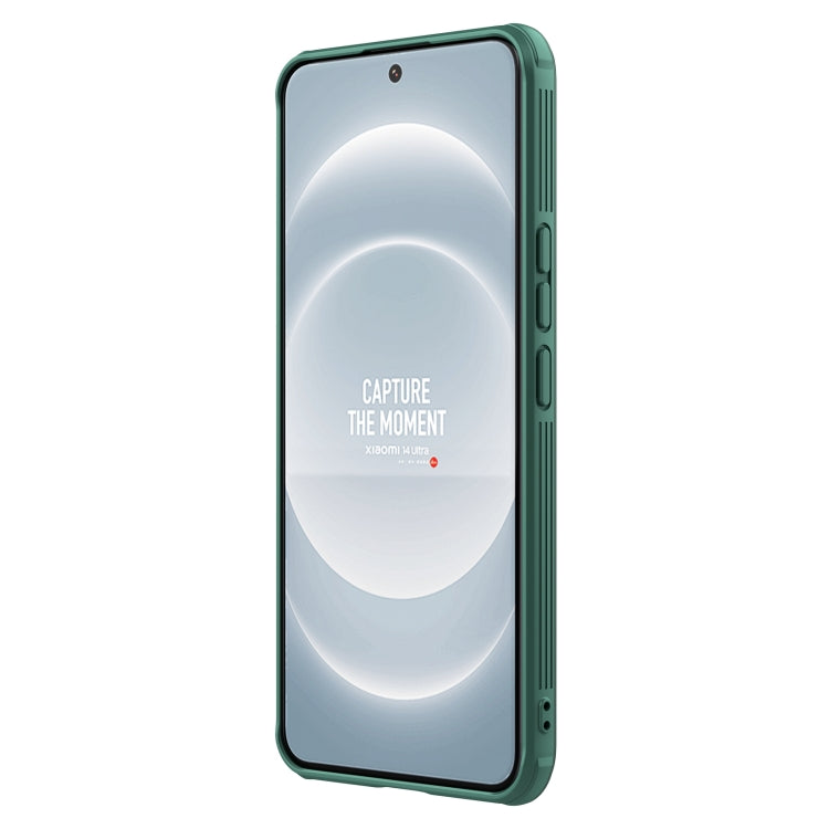 For Xiaomi 14 Ultra NILLKIN CamShield Prop Clear Version PC Phone Case(Green) - 14 Ultra Cases by NILLKIN | Online Shopping South Africa | PMC Jewellery | Buy Now Pay Later Mobicred