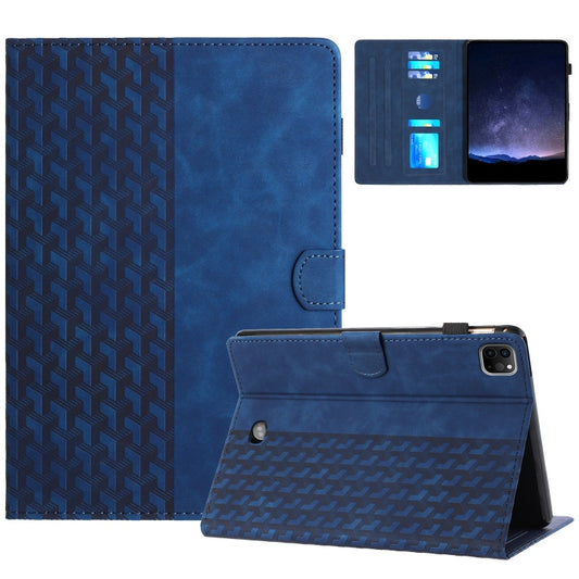 For iPad Pro 11 2024 Building Blocks Embossed Leather Smart Tablet Case(Blue) - iPad Pro 11 2024 Cases by PMC Jewellery | Online Shopping South Africa | PMC Jewellery | Buy Now Pay Later Mobicred