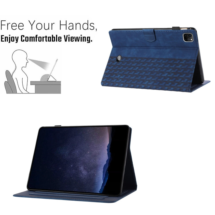 For iPad Pro 11 2024 Building Blocks Embossed Leather Smart Tablet Case(Blue) - iPad Pro 11 2024 Cases by PMC Jewellery | Online Shopping South Africa | PMC Jewellery | Buy Now Pay Later Mobicred