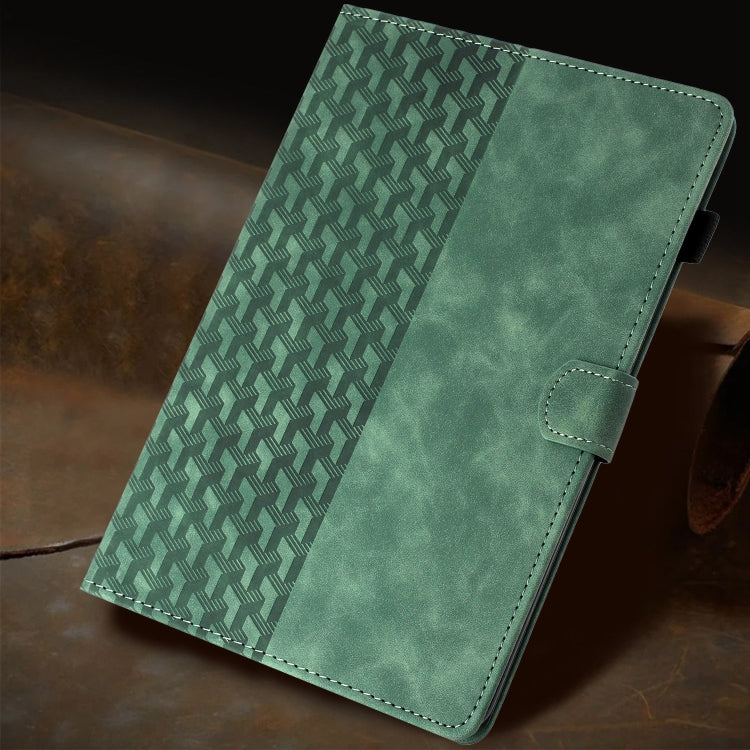 For iPad Pro 11 2024 Building Blocks Embossed Leather Smart Tablet Case(Green) - iPad Pro 11 2024 Cases by PMC Jewellery | Online Shopping South Africa | PMC Jewellery | Buy Now Pay Later Mobicred