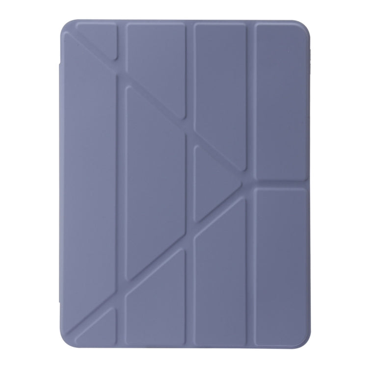 For iPad Pro 11 2024 Clear Acrylic Deformation Leather Tablet Case(Lavender Purple) - iPad Pro 11 2024 Cases by PMC Jewellery | Online Shopping South Africa | PMC Jewellery | Buy Now Pay Later Mobicred