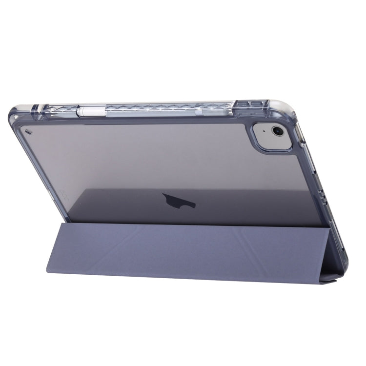 For iPad Air 11 2024 Clear Acrylic Deformation Leather Tablet Case(Lavender Purple) - iPad Air 11 2024 Cases by PMC Jewellery | Online Shopping South Africa | PMC Jewellery | Buy Now Pay Later Mobicred