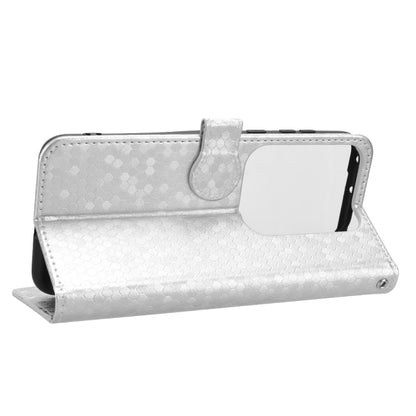 For Huawei Pura 70 Ultra Honeycomb Dot Texture Leather Phone Case(Silver) - Huawei Cases by PMC Jewellery | Online Shopping South Africa | PMC Jewellery | Buy Now Pay Later Mobicred