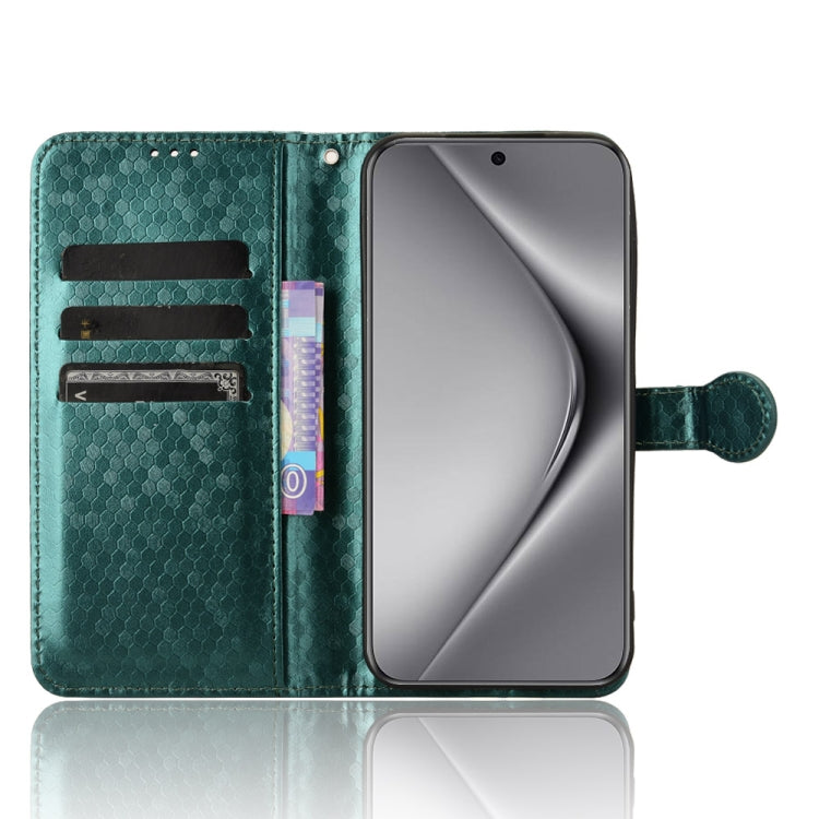 For Huawei Pura 70 Honeycomb Dot Texture Leather Phone Case(Green) - Huawei Cases by PMC Jewellery | Online Shopping South Africa | PMC Jewellery | Buy Now Pay Later Mobicred