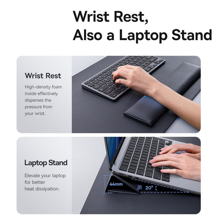 Baseus MagPro Series 2 4 in 1 Smart Desk Mat, Wireless Charging Version(Black) - Mouse Pads by Baseus | Online Shopping South Africa | PMC Jewellery | Buy Now Pay Later Mobicred