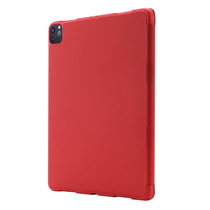 For iPad Pro 11 2024 Skin Feel Tri-fold Leather Tablet Case with Pen Slot(Red) - iPad Pro 11 2024 Cases by PMC Jewellery | Online Shopping South Africa | PMC Jewellery | Buy Now Pay Later Mobicred