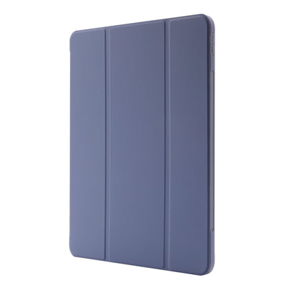 For iPad Air 11 2024 Skin Feel Tri-fold Leather Tablet Case with Pen Slot(Lavender) - iPad Air 11 2024 Cases by PMC Jewellery | Online Shopping South Africa | PMC Jewellery | Buy Now Pay Later Mobicred