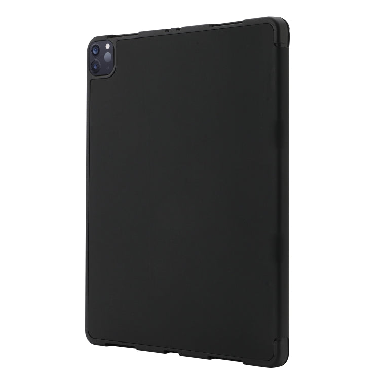 For iPad Air 11 2024 Skin Feel Tri-fold Leather Tablet Case with Pen Slot(Black) - iPad Air 11 2024 Cases by PMC Jewellery | Online Shopping South Africa | PMC Jewellery | Buy Now Pay Later Mobicred