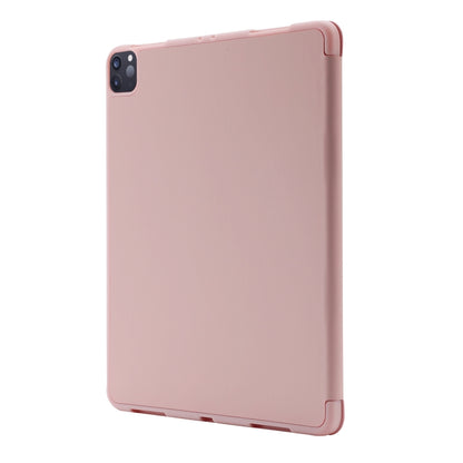 For iPad Air 13 2024 Skin Feel Tri-fold Leather Tablet Case with Pen Slot(Pink) - iPad Air 13 2024 Cases by PMC Jewellery | Online Shopping South Africa | PMC Jewellery | Buy Now Pay Later Mobicred