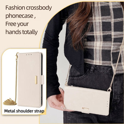 For Honor Magic6 Pro Crossbody Chain Leather Phone Case(White) - Honor Cases by PMC Jewellery | Online Shopping South Africa | PMC Jewellery | Buy Now Pay Later Mobicred