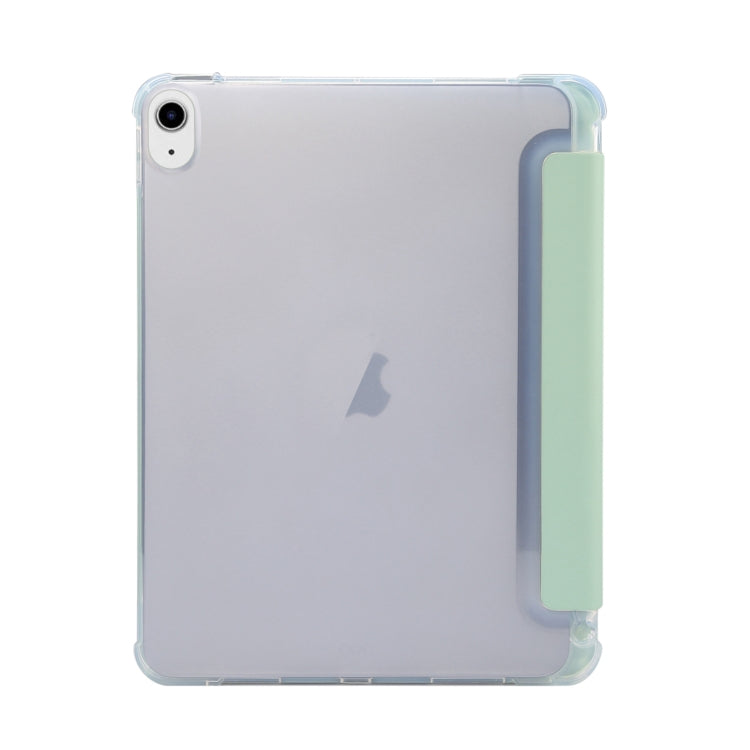 For iPad Air 11 2024 3-folding Electric Pressed Skin Texture Leather Tablet Case(Green) - iPad Air 11 2024 Cases by PMC Jewellery | Online Shopping South Africa | PMC Jewellery | Buy Now Pay Later Mobicred