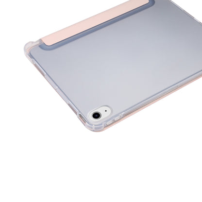 For iPad Air 11 2024 3-folding Electric Pressed Skin Texture Leather Tablet Case(Light Pink) - iPad Air 11 2024 Cases by PMC Jewellery | Online Shopping South Africa | PMC Jewellery | Buy Now Pay Later Mobicred