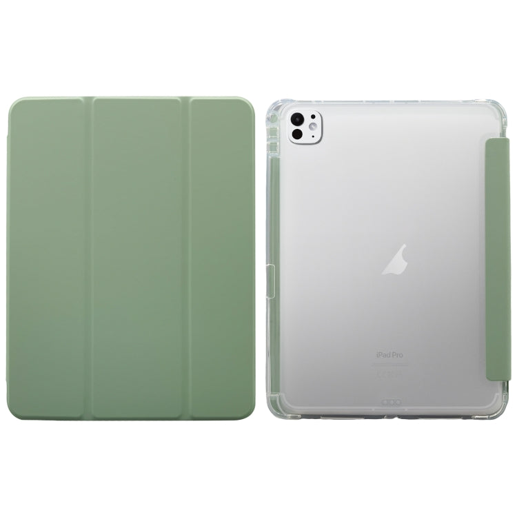 For iPad Pro 11 2024 3-folding Electric Pressed Skin Texture Leather Tablet Case(Green) - iPad Pro 11 2024 Cases by PMC Jewellery | Online Shopping South Africa | PMC Jewellery | Buy Now Pay Later Mobicred