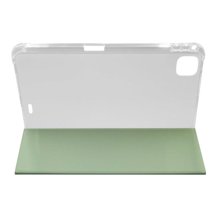 For iPad Pro 11 2024 3-folding Electric Pressed Skin Texture Leather Tablet Case(Green) - iPad Pro 11 2024 Cases by PMC Jewellery | Online Shopping South Africa | PMC Jewellery | Buy Now Pay Later Mobicred